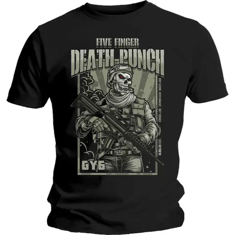 Five Finger Death Punch – Tričko War Soldier (Čierna), Unisex, Čierna
