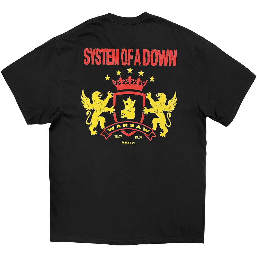 System of a Down – Warsaw Event Tour '26 (Čierna, Limited) (Tričko)