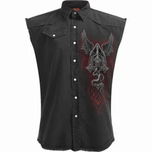 Košeľa Unisex Worker Shirt: The Dead (Black) (Back Print)