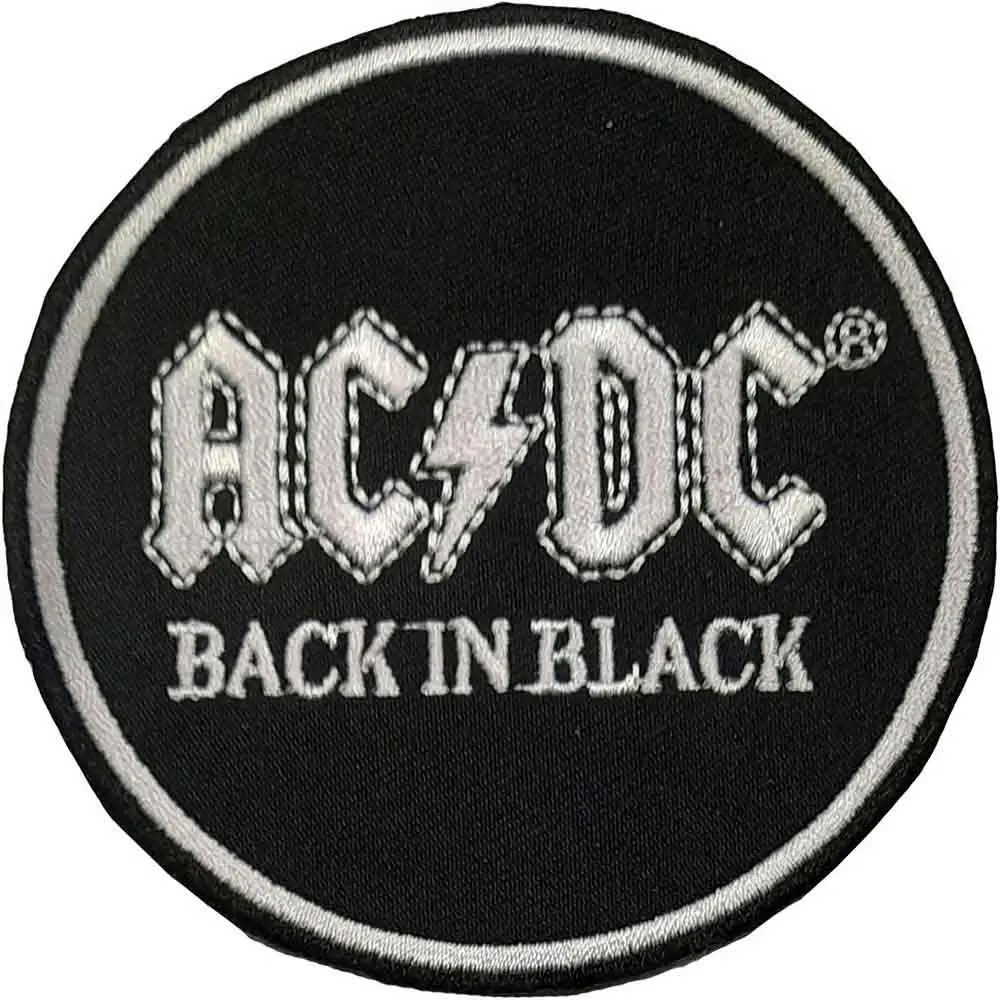 AC/DC – Back In Black Circle (Nažehlovačka)