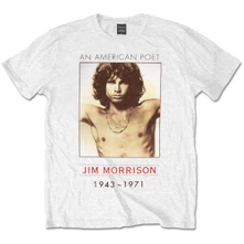 The Doors, Tričko American Poet, Unisex, Biela