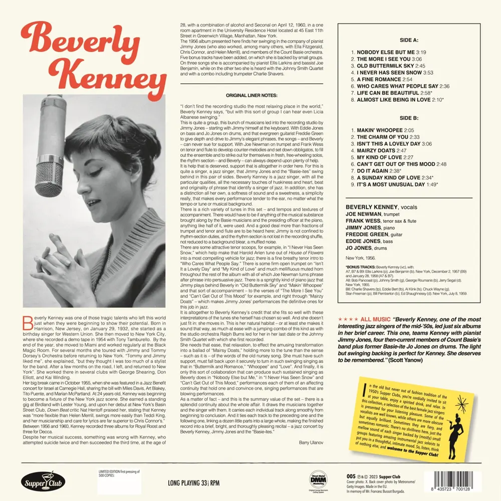 Beverly Kenney – WITH "THE BASIE-ITES" (Vinyl)