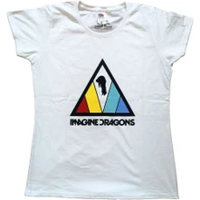 Imagine Dragons, Tričko Triangle Logo, Žena, Biela