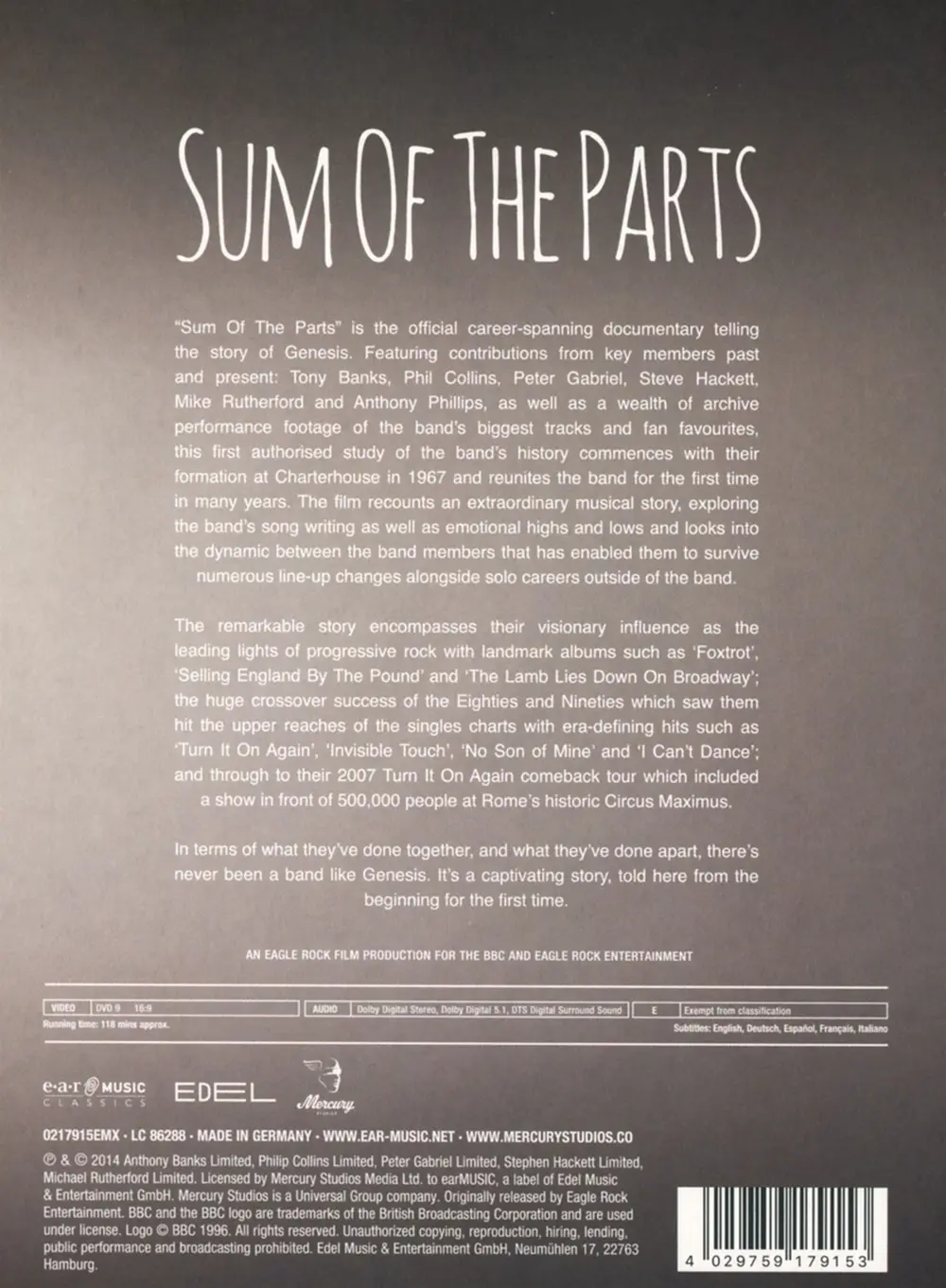 SUM OF THE PARTS