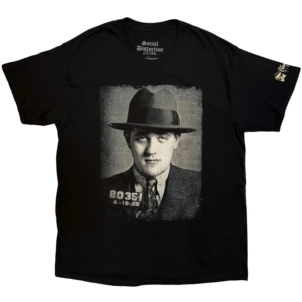 Unisex T-Shirt: Bugsy (Black) (Sleeve Print)
