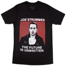 Joe Strummer, Tričko The Future Is Unwritten, Unisex, Čierna