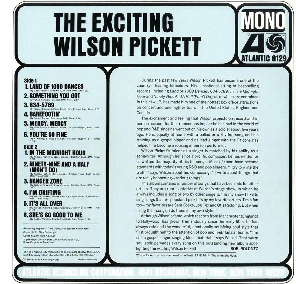 THE EXCITING WILSON PICKETT (Vinyl)