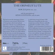 Bor Zuljan – ORPHEUS' LUTE - IMPROVISATION AND WONDER IN HUMANIST ITALY (CD)
