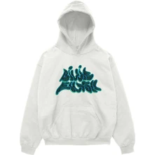 Billie Eilish, Mikina Graffiti Logo, Unisex, Biela