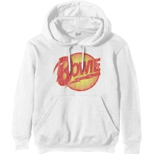 David Bowie, Mikina Vintage Diamond Dogs Logo, Unisex, Biela