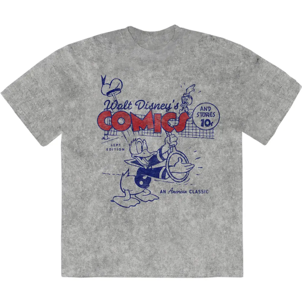 Donald Duck – Donald An American Classic (Šedá, Stone Wash T-Shirt) (Tričko)