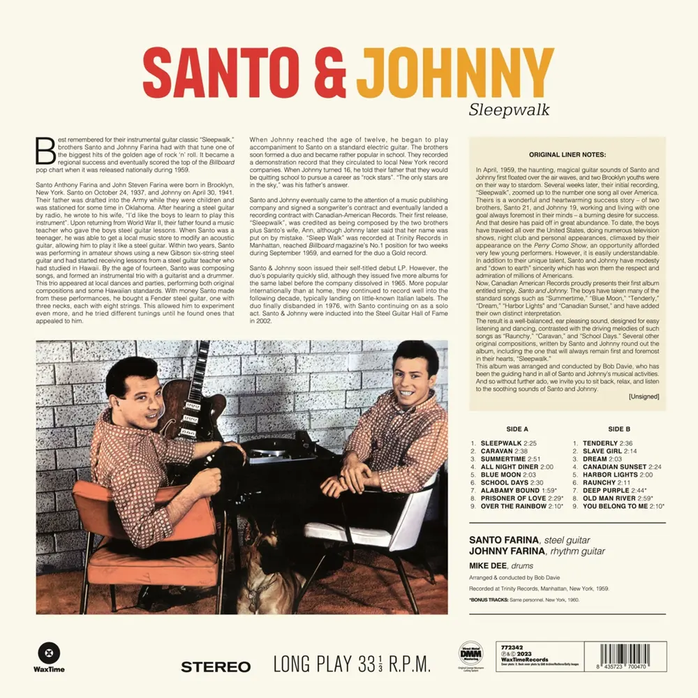 SANTO & JOHNNY - SLEEPWALK (Vinyl)
