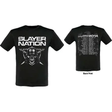 Slayer, Tričko Nation 2014 Dates, Unisex, Čierna
