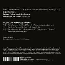 MOZART: PIANO CONCERTOS NOS. 21 & 9 / RONDO FOR PIANO AND ORCHESTRA thumbnail