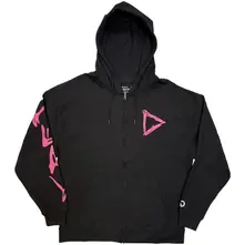 Unisex Zipped Hoodie: Play (Black) (Back & Sleeve Print) thumbnail