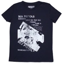 Sex Pistols, Tričko Manchester Flyer, Žena, Modrá