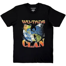 Wu-Tang Clan, Tričko World, Unisex, Čierna
