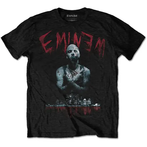 Eminem – Tričko Bloody Horror (Čierna), Unisex, Čierna