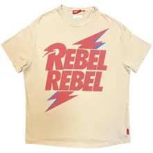 Ladies Unplugged T-Shirt: Rebel Rebel Lightning Bolt (Natural) thumbnail