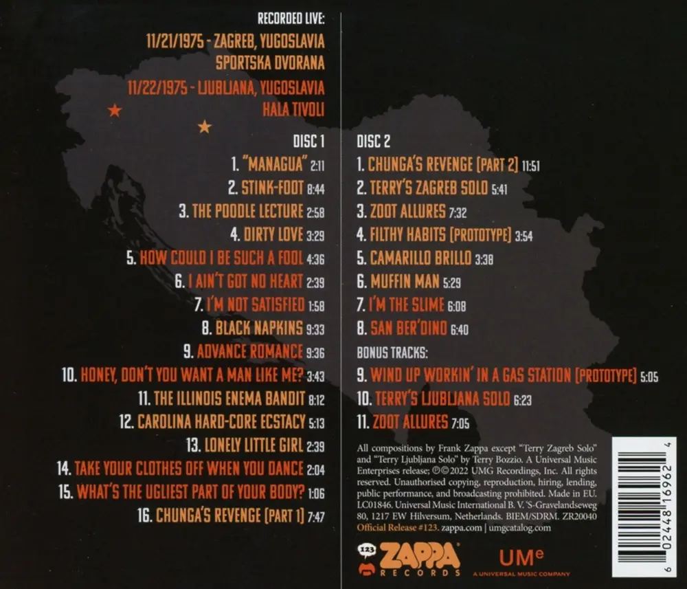 ZAPPA '75: ZAGREB / LJUBLJANA