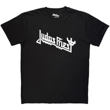 Judas Priest, Tričko Unisex T-Shirt: Logo Mono (Black), Unisex, Čierna