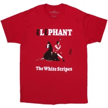 The White Stripes, Tričko Elephant, Unisex, Červená