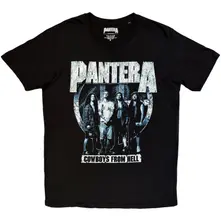 Unisex T-Shirt: Cowboys From Hell Tour '25 (Black) (Back Print) thumbnail