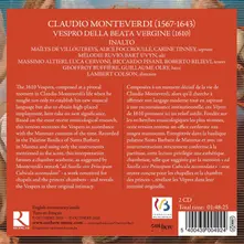 MONTEVERDI: VESPRO DELLA BEATA VERGINE thumbnail