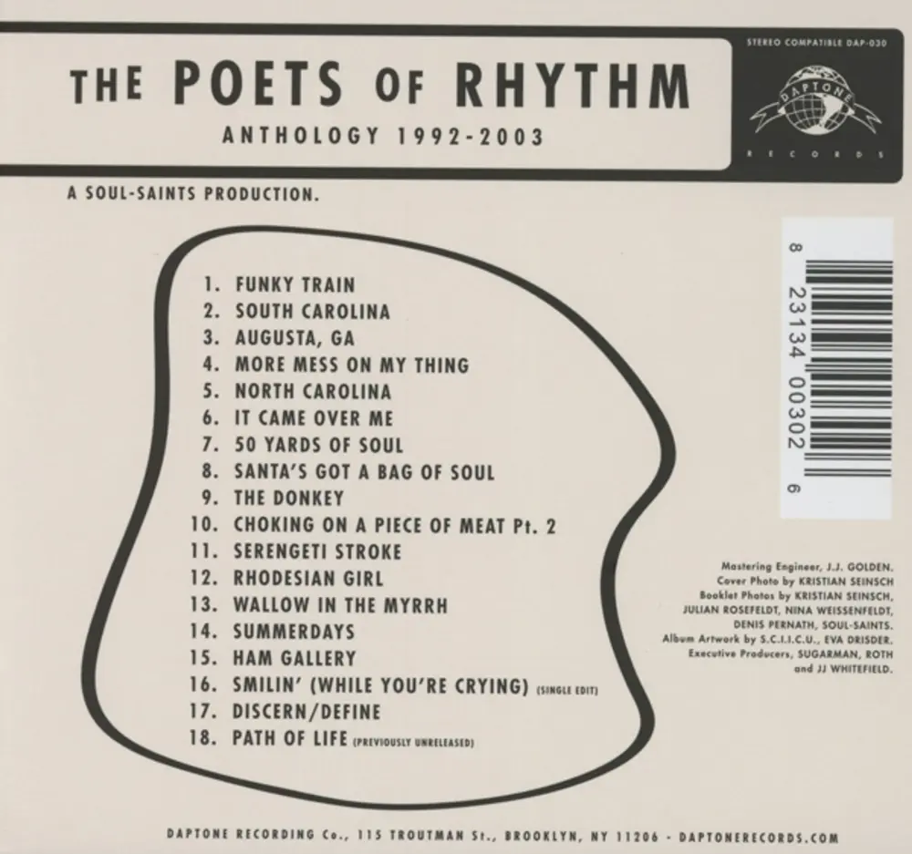 The Poets of Rhythm – ANTHOLOGY 1992 - 2003 (CD)