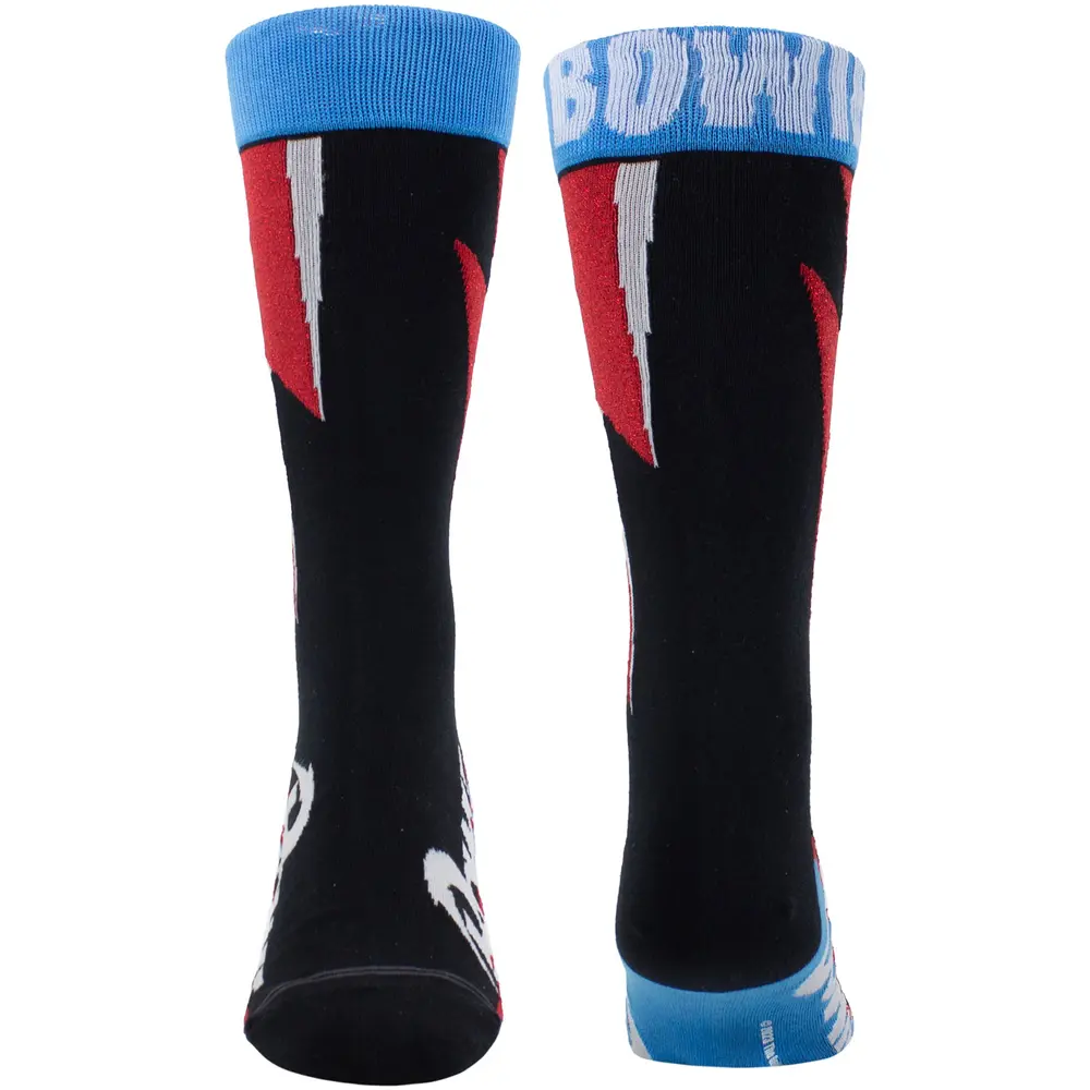 Unisex Crew Socks: Red Flash (Black) (UK Size 6.5 - 11)
