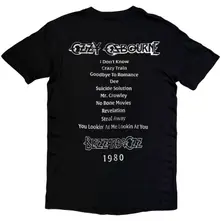 Unisex T-Shirt: Blizzard Of Ozz Tribute (Black) (Back Print) thumbnail