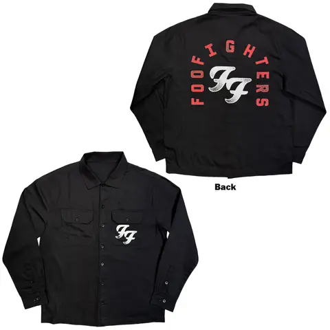 Unisex Casual Shirt: Red Arch Logo (Black)