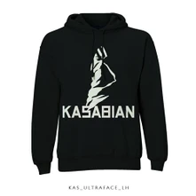 Kasabian, Mikina Ultra Face, Unisex, Čierna