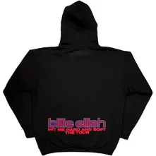 Unisex Pullover Hoodie: Hit Me Hard And Soft Tour (Black) (Back Print) thumbnail