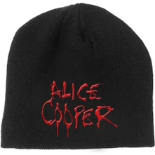 Alice Cooper, Čapica Dripping Logo, Unisex, Čierna