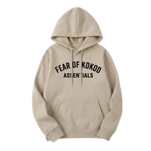 Dame, Mikina Fear of kokod, Unisex, Piesková