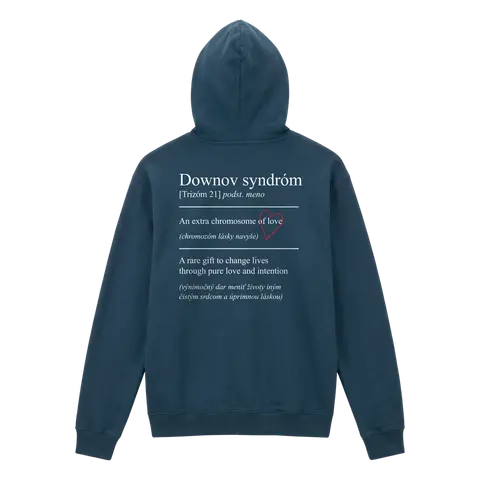 Láska Rozdiely Nevidí – Mikina Chromozóm lásky, Unisex, Navy