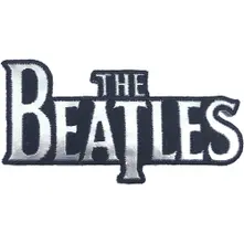 The Beatles – Silver Drop T Logo Die-Cut (Nažehlovačka)