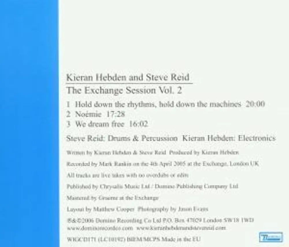 Kieran Hebden – EXCHANGE SESSIONS 2 (CD)