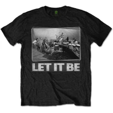 The Beatles, Tričko Let It Be Studio, Unisex, Čierna