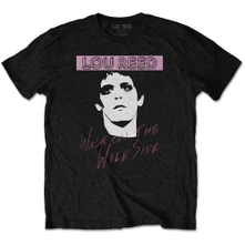 Lou Reed, Tričko Walk On The Wild Side, Unisex, Čierna