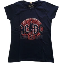 AC/DC, Tričko Hard As Rock, Žena, Modrá