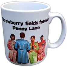 Unboxed Mug: Strawberry Fields/Penny Lane Pepper Band (White) thumbnail