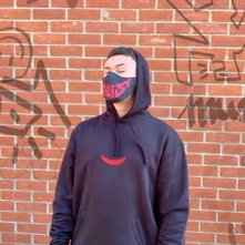 Asis, Mikina T-ERROR BLACK HOODIE, Muž, Čierna