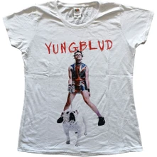 Yungblud, Tričko Strawberry Lipstick, Žena, Biela
