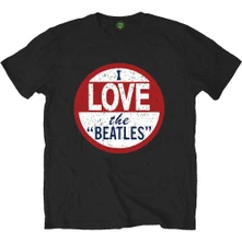 The Beatles, Tričko I love The Beatles, Unisex, Čierna