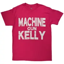 Machine Gun Kelly, Tričko Embers Logo, Unisex, Ružová