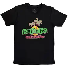 The Beach Boys, Tričko Fun, Unisex, Čierna