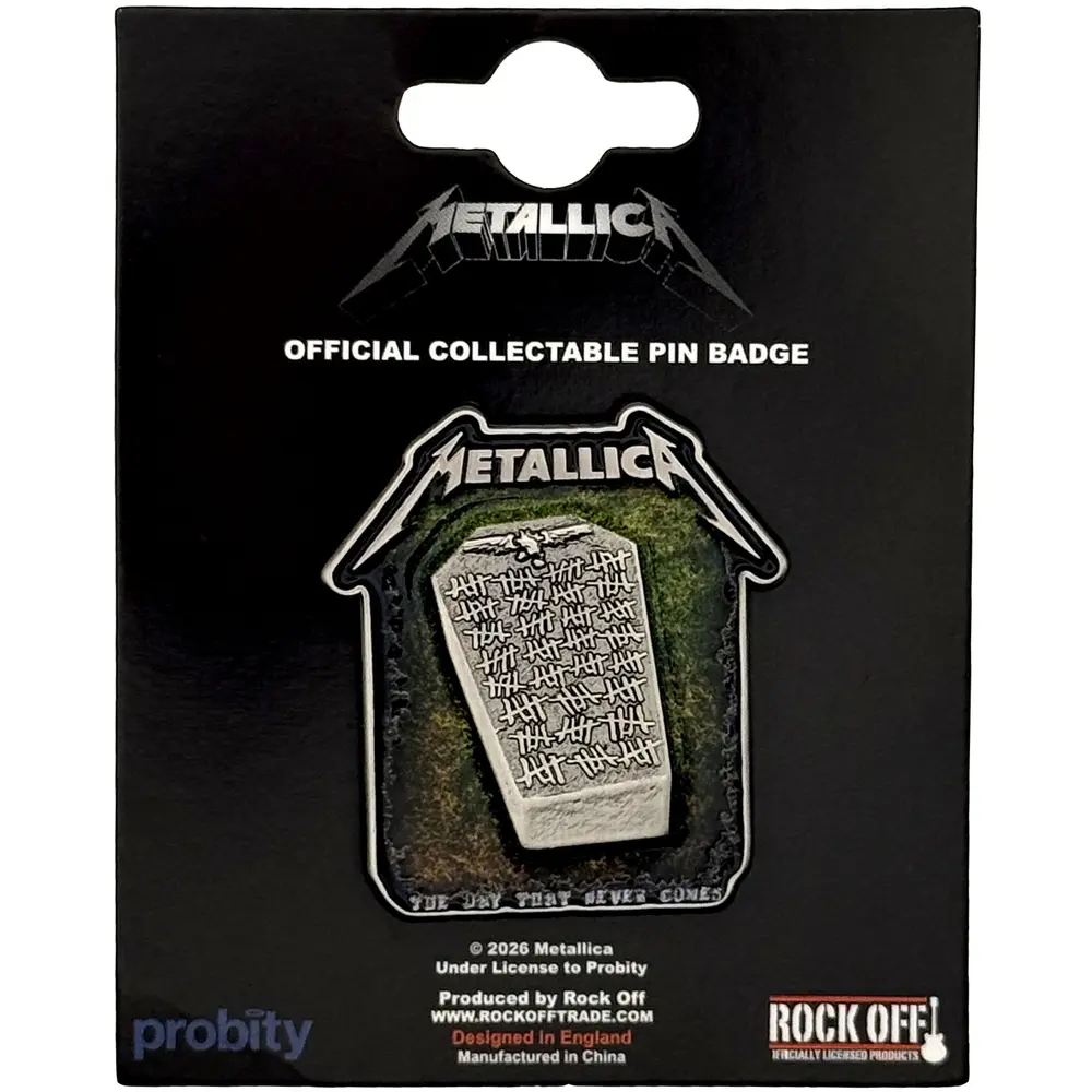 Pin Badge: Never Die Tombstone