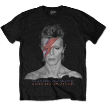 David Bowie, Tričko Aladdin Sane, Unisex, Čierna